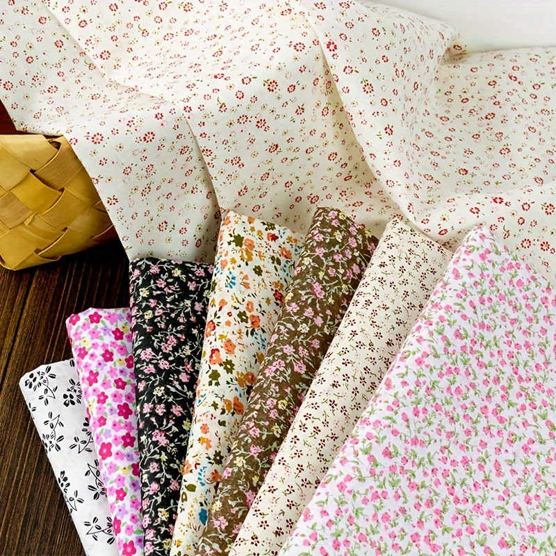 201pcs Pre-cut Fabric Squares - 10cm*10cm Multicolor And Patches Fabric , Floral Pattern, Suitable For Diy Crafts And Sewing Projects, Myway