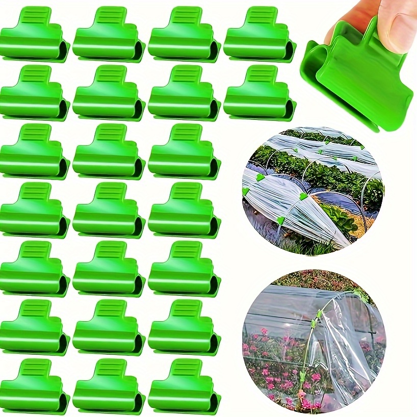 imagen del artículo paquete de 24 clips extra   de 19 mm para invernadero, regalo para entusiastas de la jardinería
