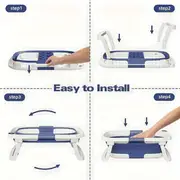 portable folding bath with and thermometer drainage hole durable foldable bathtub for to details 2