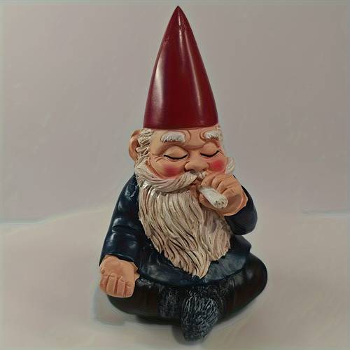 smoking gnome garden statue resin gnome sculpture ideal for outdoor decoration perfectly gardens and lawns fairy tale theme
