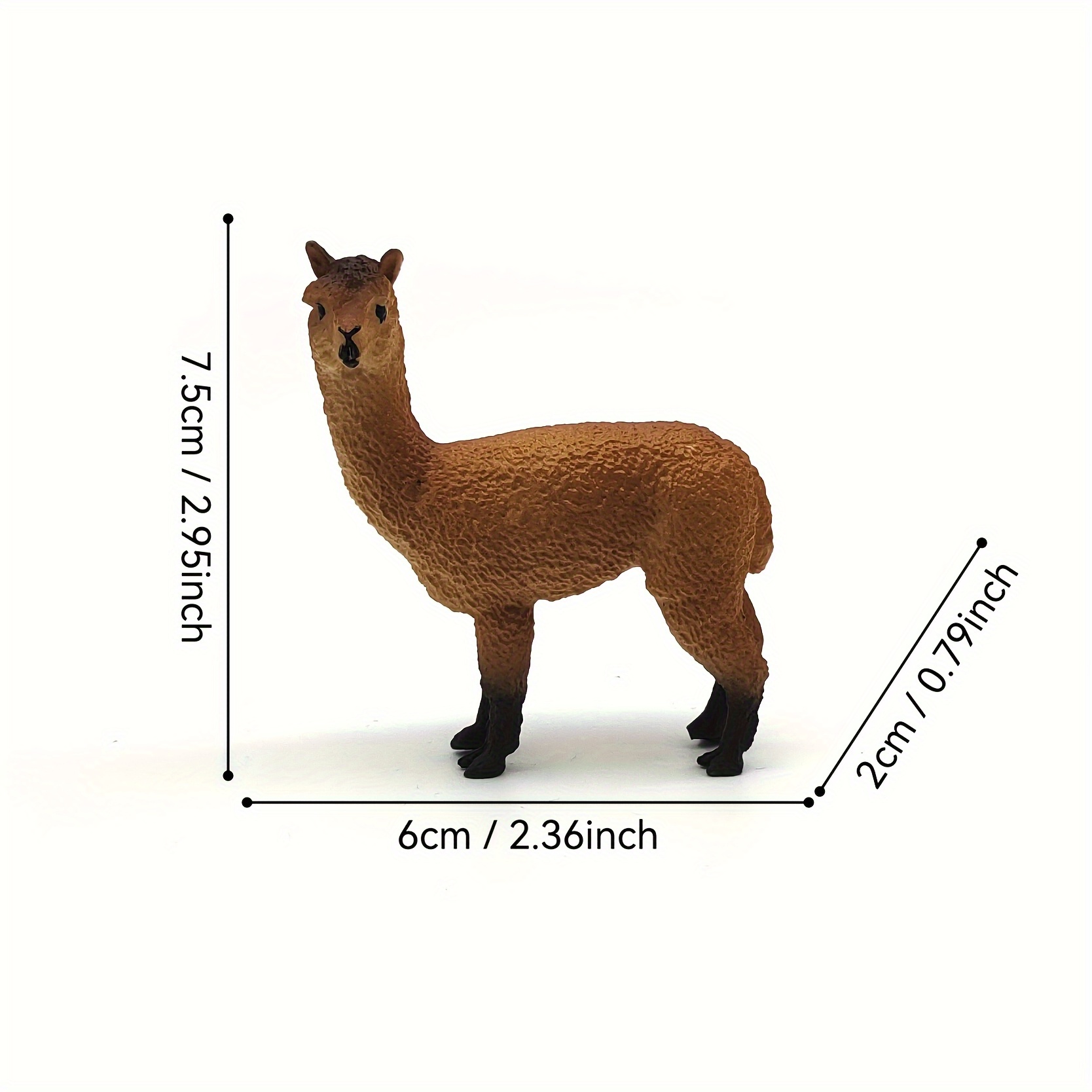 Alpaca Figurine for Garden Decor and Display