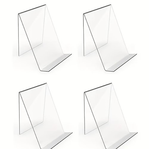 2/4/6 stück acryl buchständer displayhalter - verstellbarer comic-ständer für , zeitschriften, cds - , platzsparend, einfache montage, tier-motiv