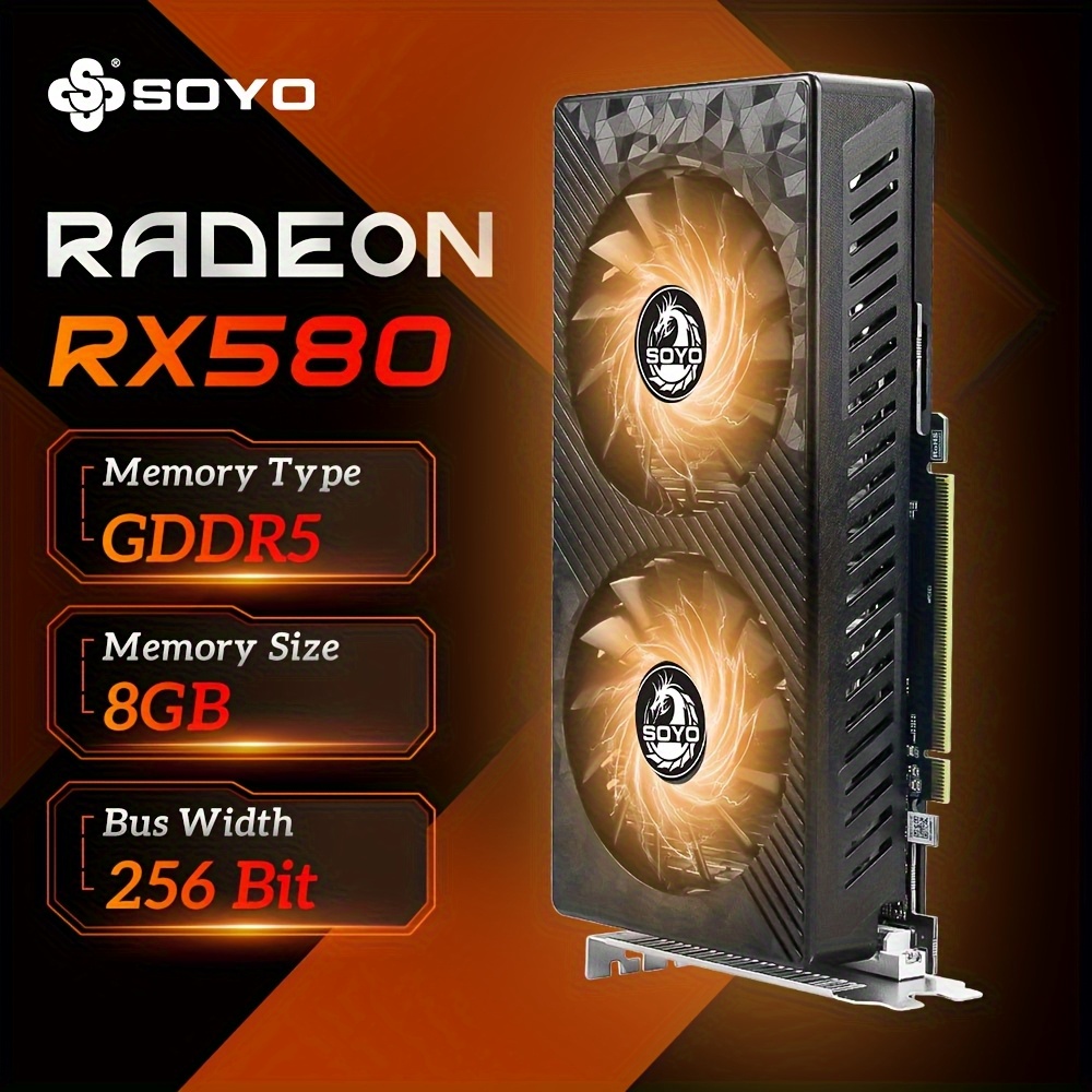 Golden Memory Rx 580 Boost Clock New Amd Rx580 8gb 2048sp Gaming