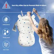 portable folding bath with and thermometer drainage hole durable foldable bathtub for to details 4