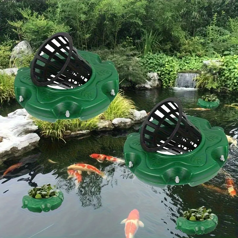 Schwimmender Pflanzenkorb Für Aquarium & Teich – Mit Saugnäpfen, Belüftungslöchern, Aus Stabilem PP-Kunststoff – Flexibel Einsetzbar Für Wasserpflanzen, Schützt Wurzeln Vor Fischen
