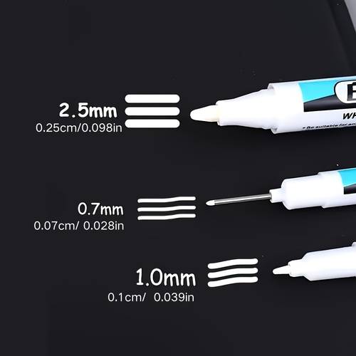 3 pack white marker pen fast drying high quality and non toxic suitable for diy crafts of glass imitation metal suitable for drawing writing art student development art supplies filling dents in car supplies easter moth