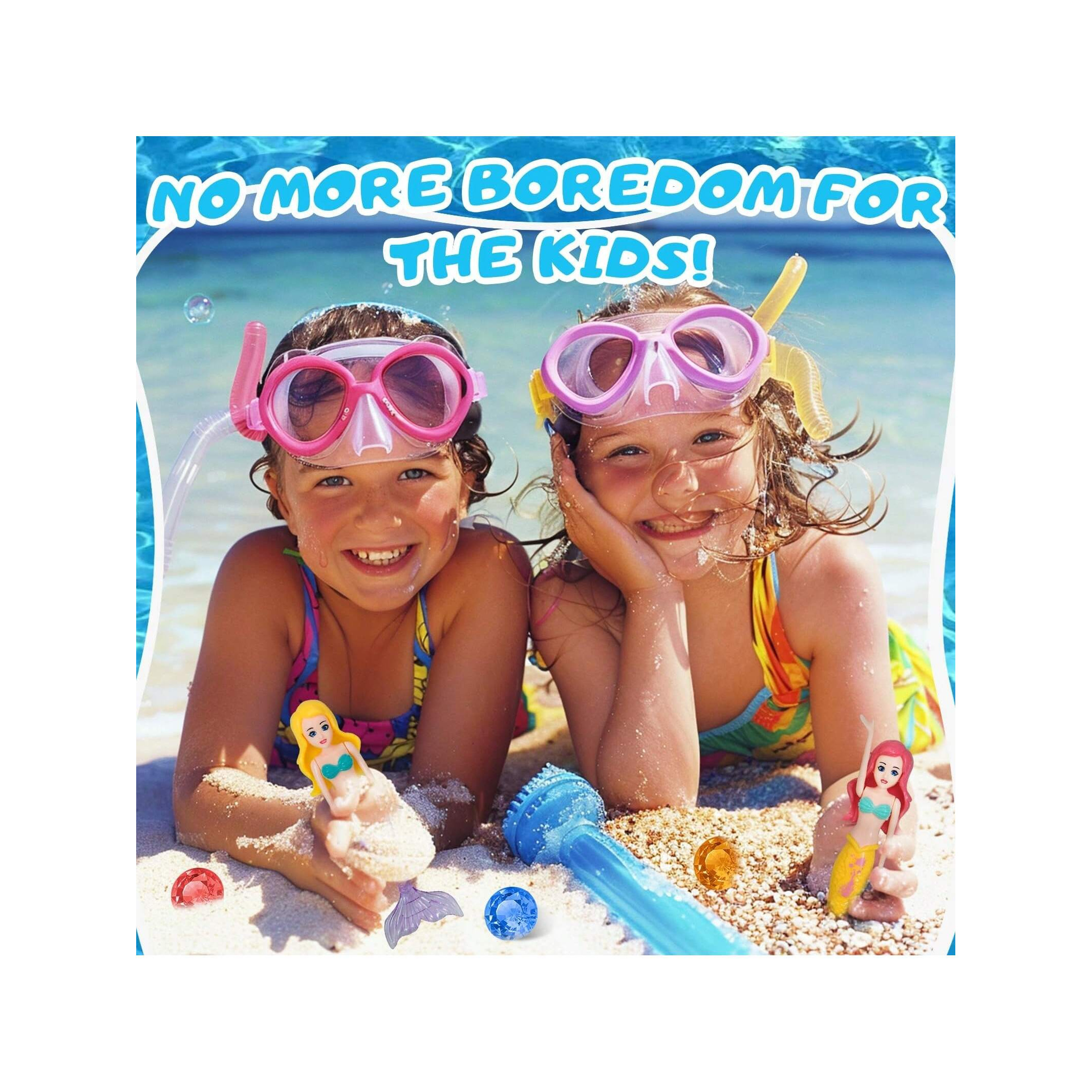 Lot De 2 Jouets De Plongée Pour Enfants En Forme De Sirène Avec Coquillage Rose, Jouet De Sirène, Pour Baignoire, Piscine, Entraînement De Piscine Entrainement De Piscine Sous Marin Jouet De Natation