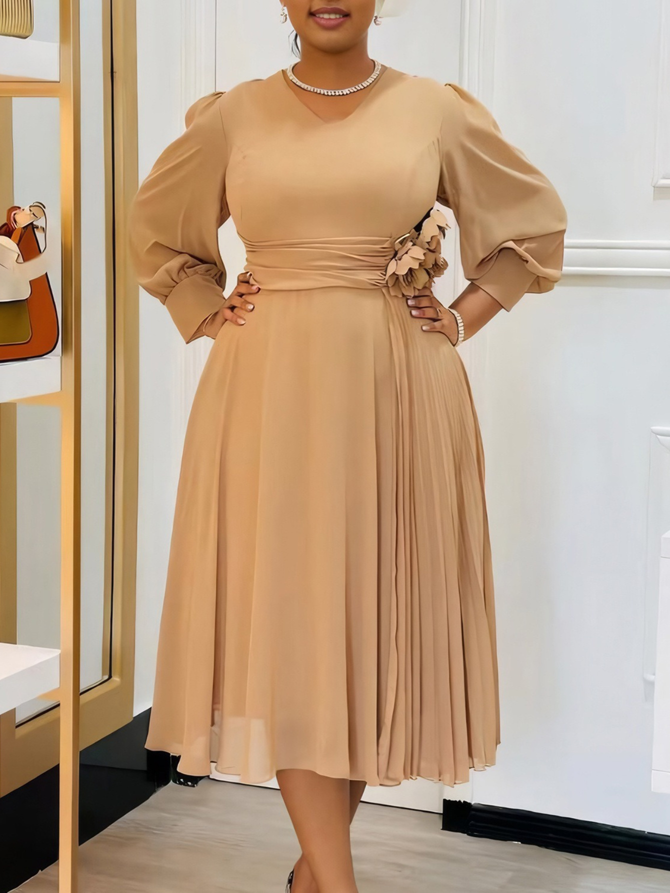 sachin and babi light blue dress Wholesale Plus Size Career Official Dresses for Ladies Women Office Wear Business Dress Women Formal Work Dress main image 0