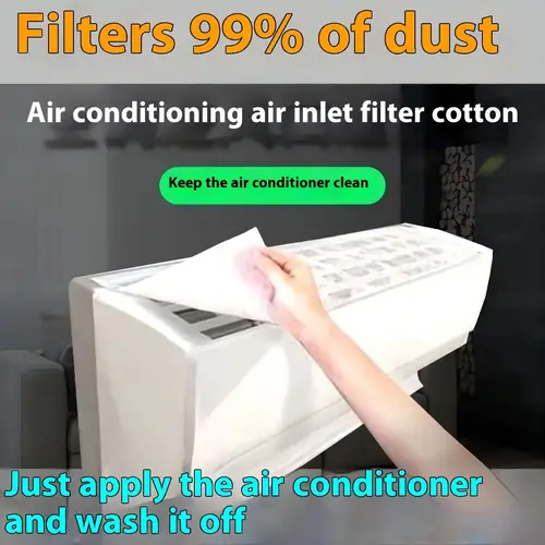20pcs air conditioner filter dust fabric material filtration for ac indoor units enhances air quality virus protection pleated filter design thick fabric filters filter