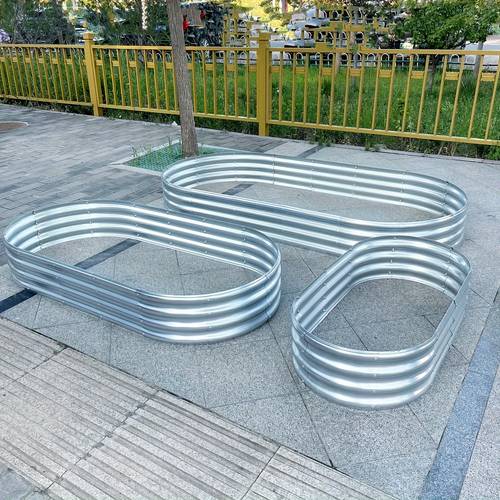 2 guard galvanized raised garden bed kit galvanized planter garden boxes outdoor oval large metal for vegetables