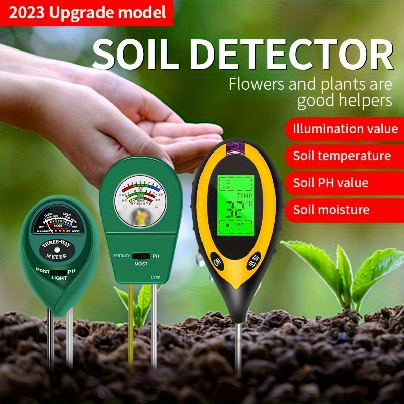 3 in 1   soil detector humidity meter ph value ph value flowers and plants for household use
