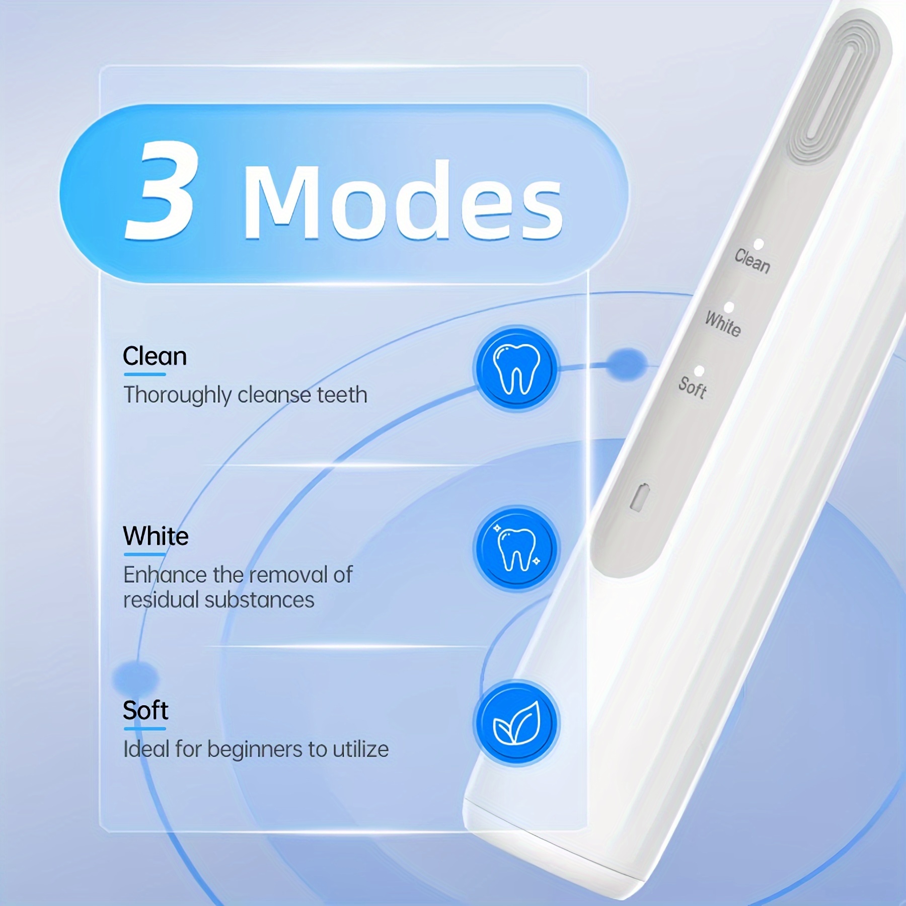 Powerful Rechargeable Electric Toothbrush- Compatible with Oral-B Brush Heads | Includes 10 Long-Lasting Replacement Heads | Ultra-Soft DuPont Bristles | 3 Cleaning Modes | USB-C Fast Charging | IPX7 Waterproof | Great Gift for Family or Travel