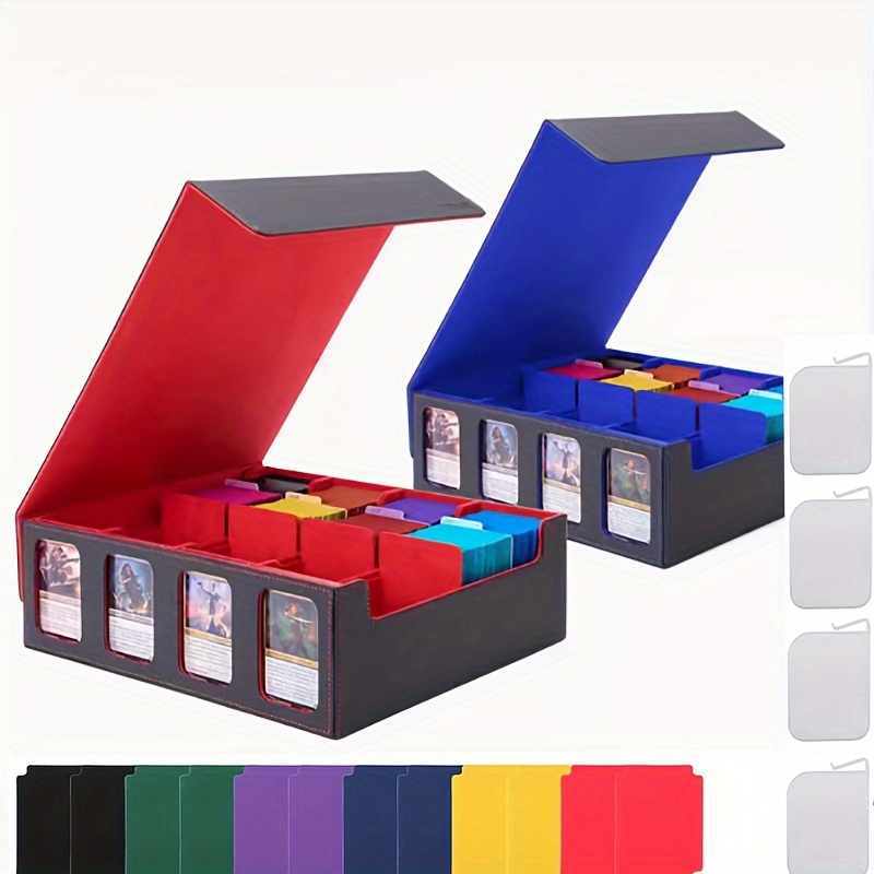 3000+ mtg card swap organiser with 24 monochrome dividers and 4 supports  for gaming, tcg, ptg and sports card card collecting - toys & games - Temu