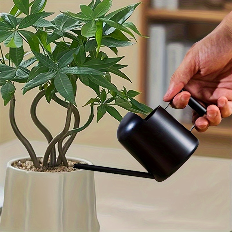 10oz rustfritt stål sprayflaske liten, mini innendørs metall vannkanne 300ml, moderne elegante svart sprøyte egnet for sukkulenter og potteplanter, kompakt og bærbar 0
