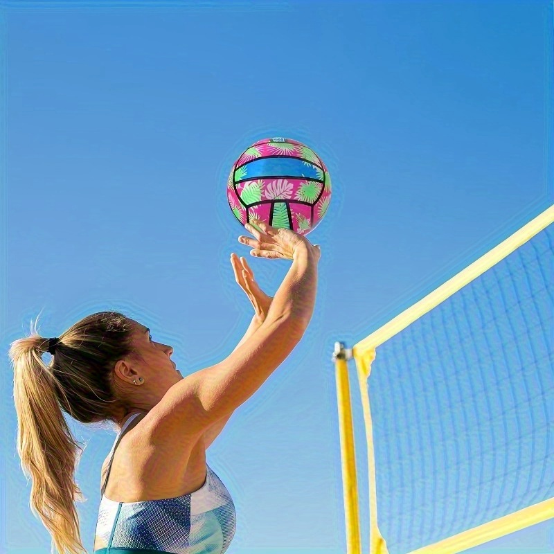 Hawaiian Style Inflatable Beach Volleyball - Durable PVC Floats