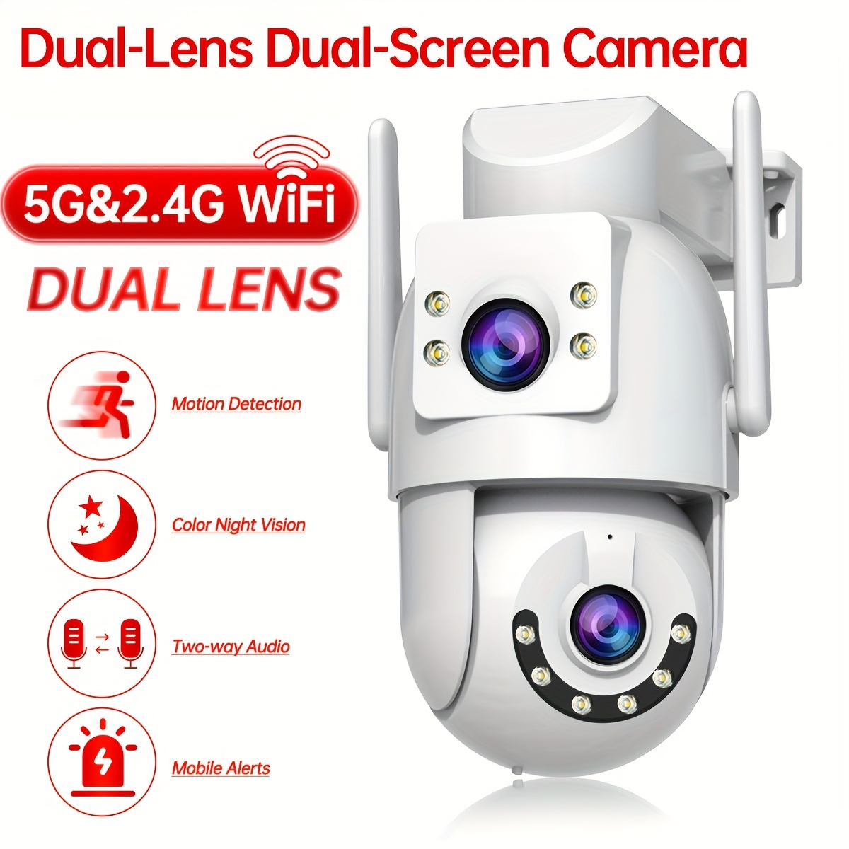Cameras For Home Security Indoor ZOSI Pan/Tilt Smart Indoor