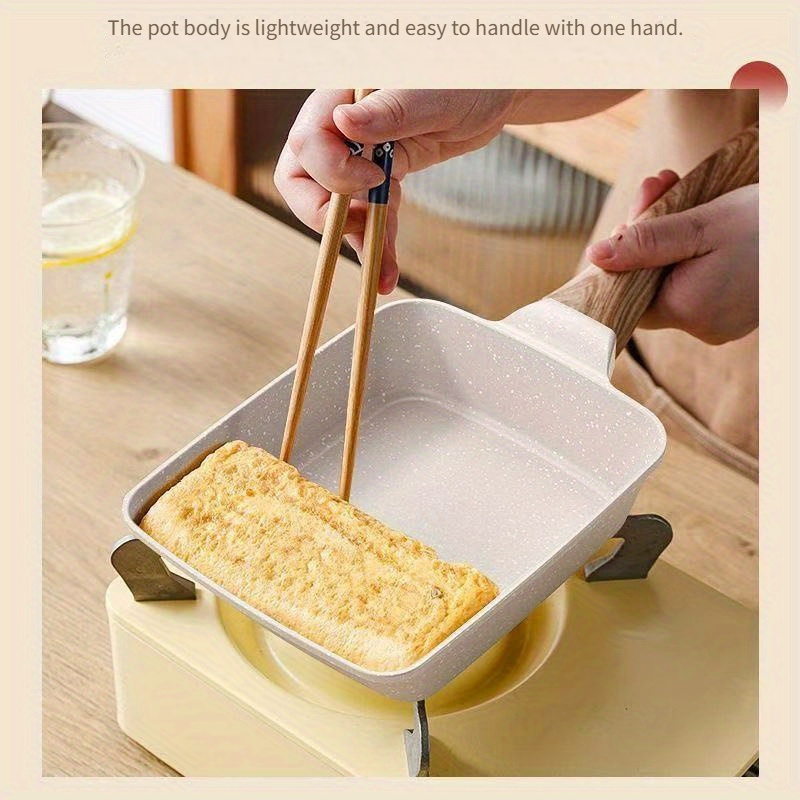 TEMU Aodeshi Steak Frying Pan, Egg Pan, Pan, , Household Breakfast Pan, Universal Cookware, Lightweight And Convenient Aluminum Al
