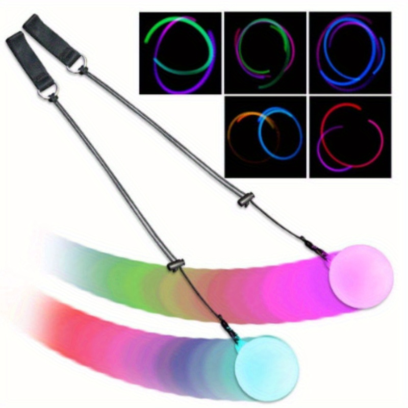 LED Light Up Juggling Ball Multicolor Flashing Glow Soft Plastic Poi Ball