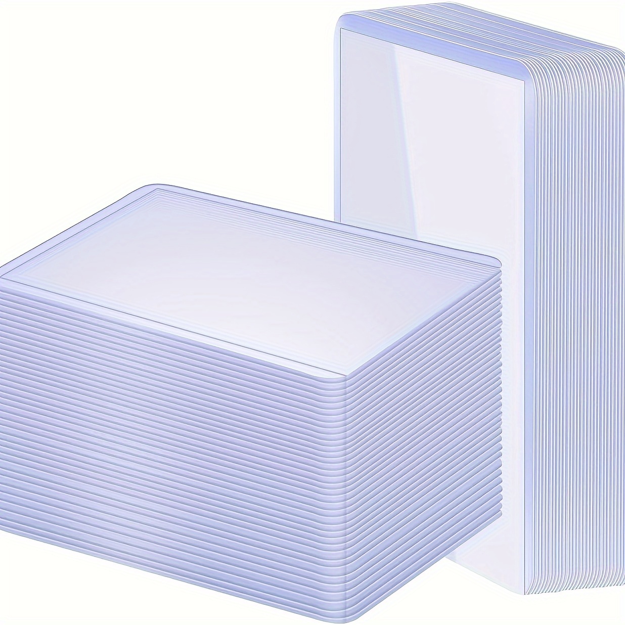 25/50-Pack Rigid Plastic Card Sleeves - 7.62cm x 10.16cm Baseball Card  Sleeves, Durable PP Material, Suitable for Trading Cards, Sports Card  Storage, Collectible Card Holders | Clear Card Holders | ...