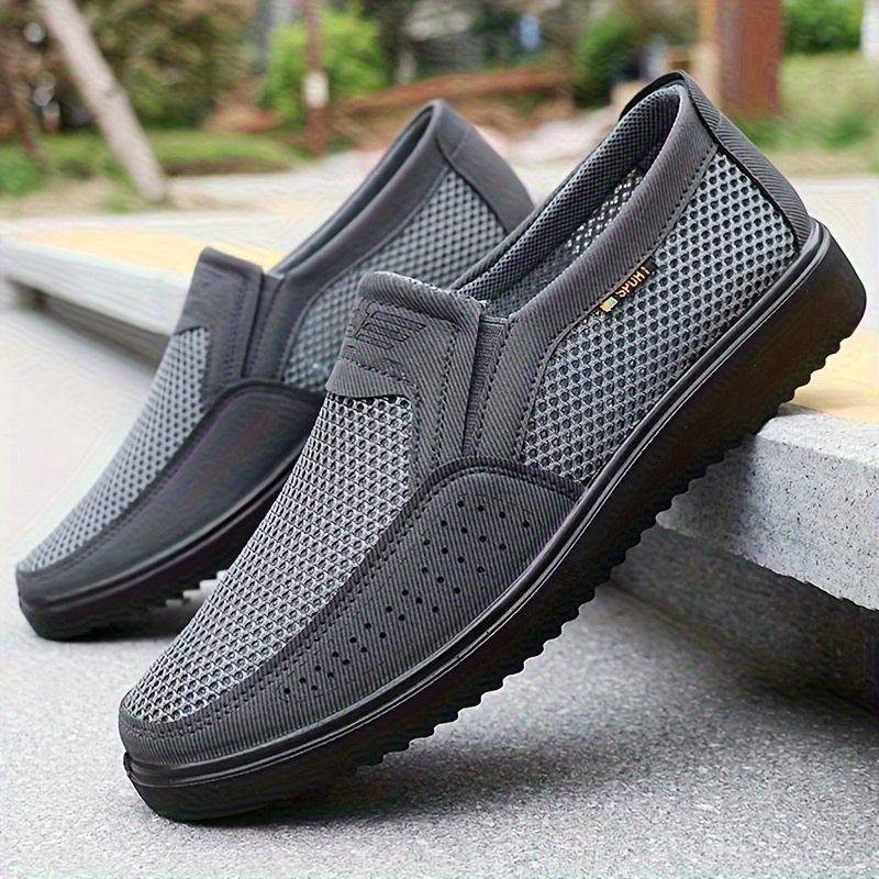 Ultra Breathable Mesh Walking Shoes for Men, Non-Slip Cushioned Sneakers Amazon.com | Wrezatro Men main image 4