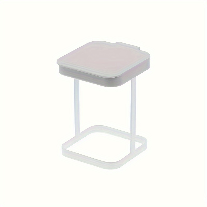 compact square   trash can with storage rack clear plastic no power needed     room organization Product details 2