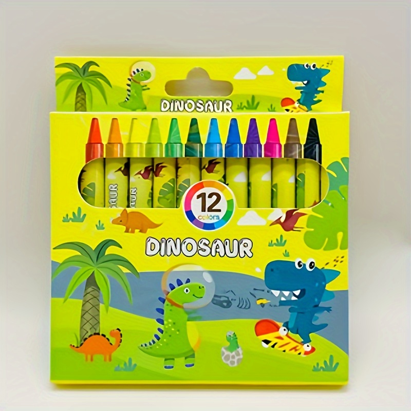 12pcs Non-Toxic Washable Crayons Set