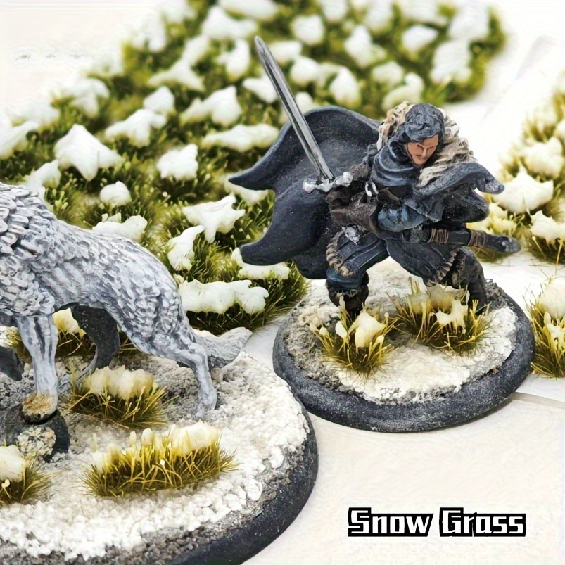 Statisches Gras Für Modellbau - 50 Selbstklebende Rasenclustern In Dunkelgrün