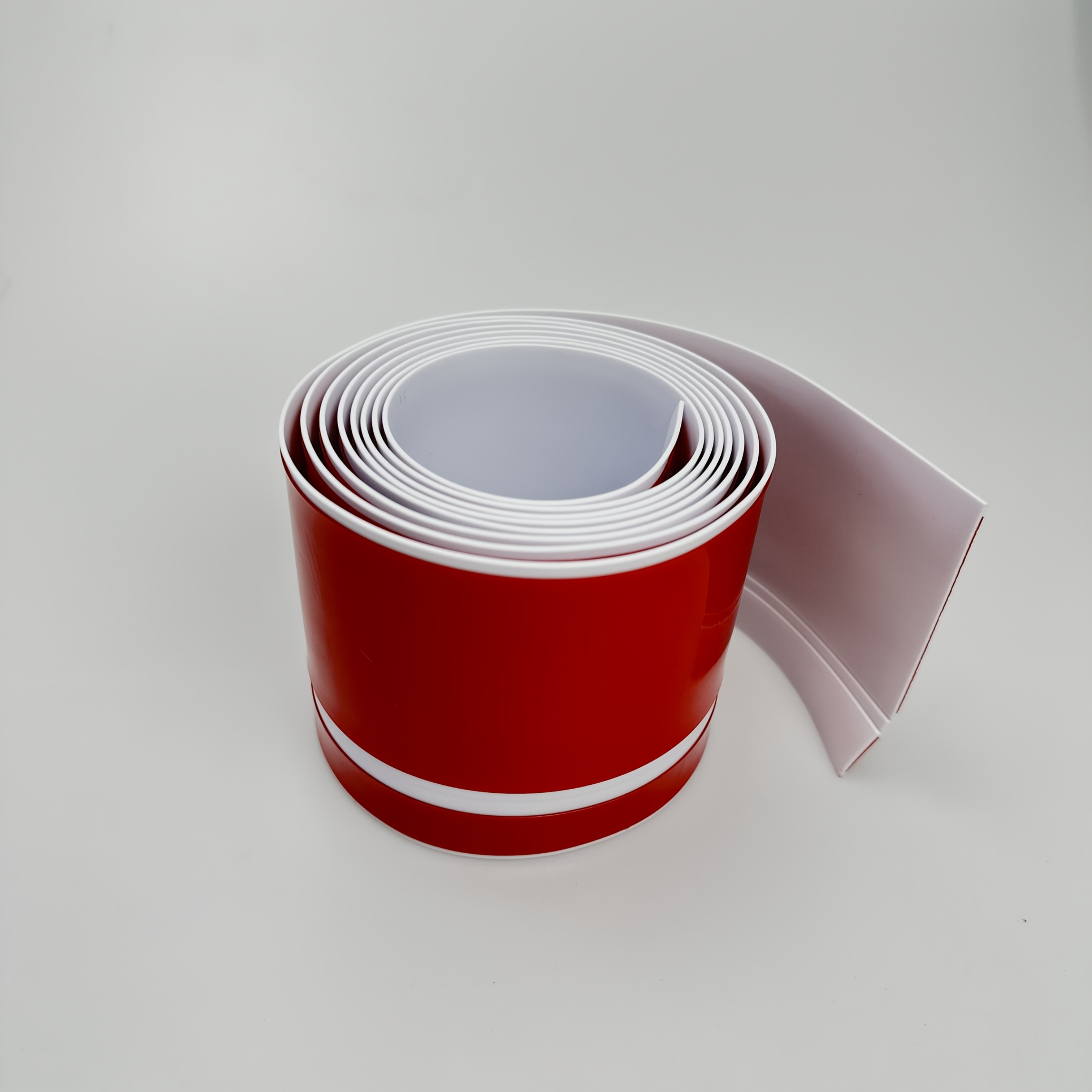 1pc Self-adhesive Soft Pvc Flexible Baseboard, 8cm X 2m - Durable Vinyl Wall & Floor Skirting Line, Base For Home Improvement