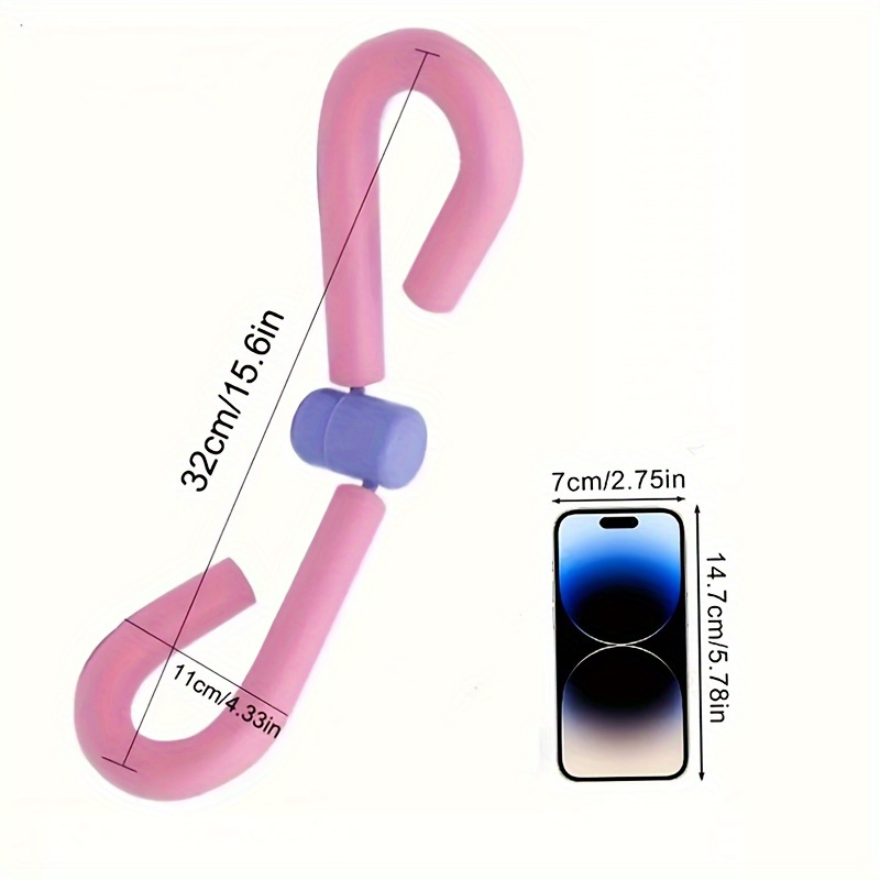 Pelvic Floor Trainer & Leg/Butt Workout Device, Adjustable Non-Muscle Toning Manual Resistance Training Equipment, for Prenatal Fitness Postpartum Recovery, Thigh & Hip Toning, Pink/Blue, No /-Free