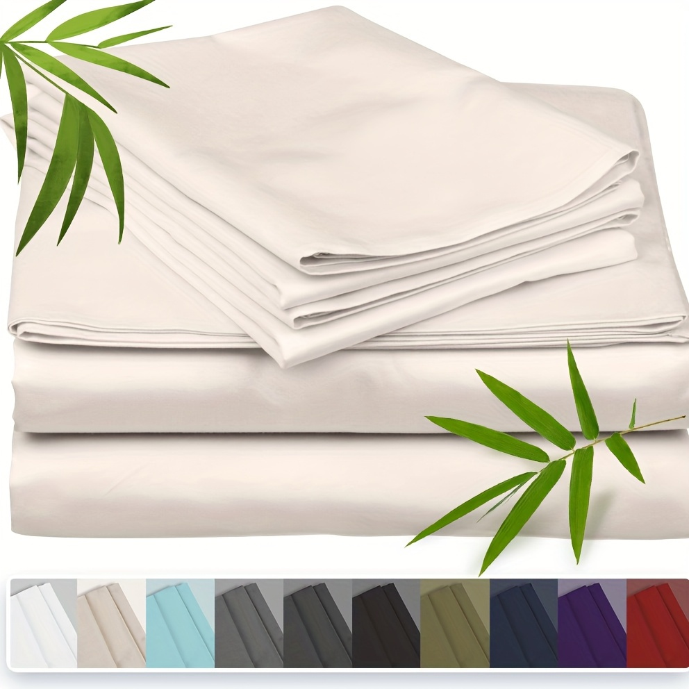 3 piece100 bamboo fiber cooling bedding featuring