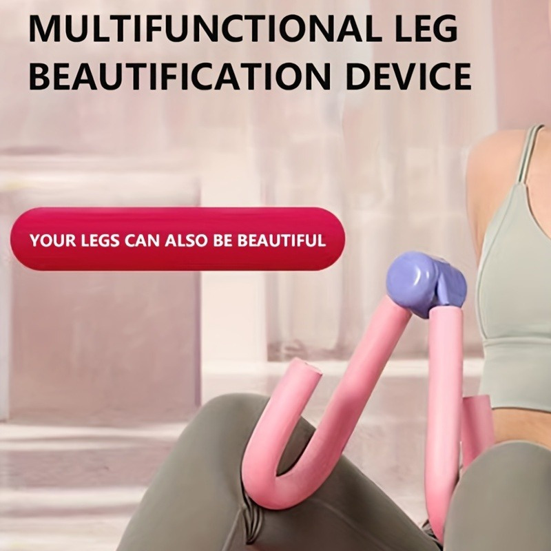 Pelvic Floor Trainer & Leg/Butt Workout Device, Adjustable Non-Muscle Toning Manual Resistance Training Equipment, for Prenatal Fitness Postpartum Recovery, Thigh & Hip Toning, Pink/Blue, No /-Free