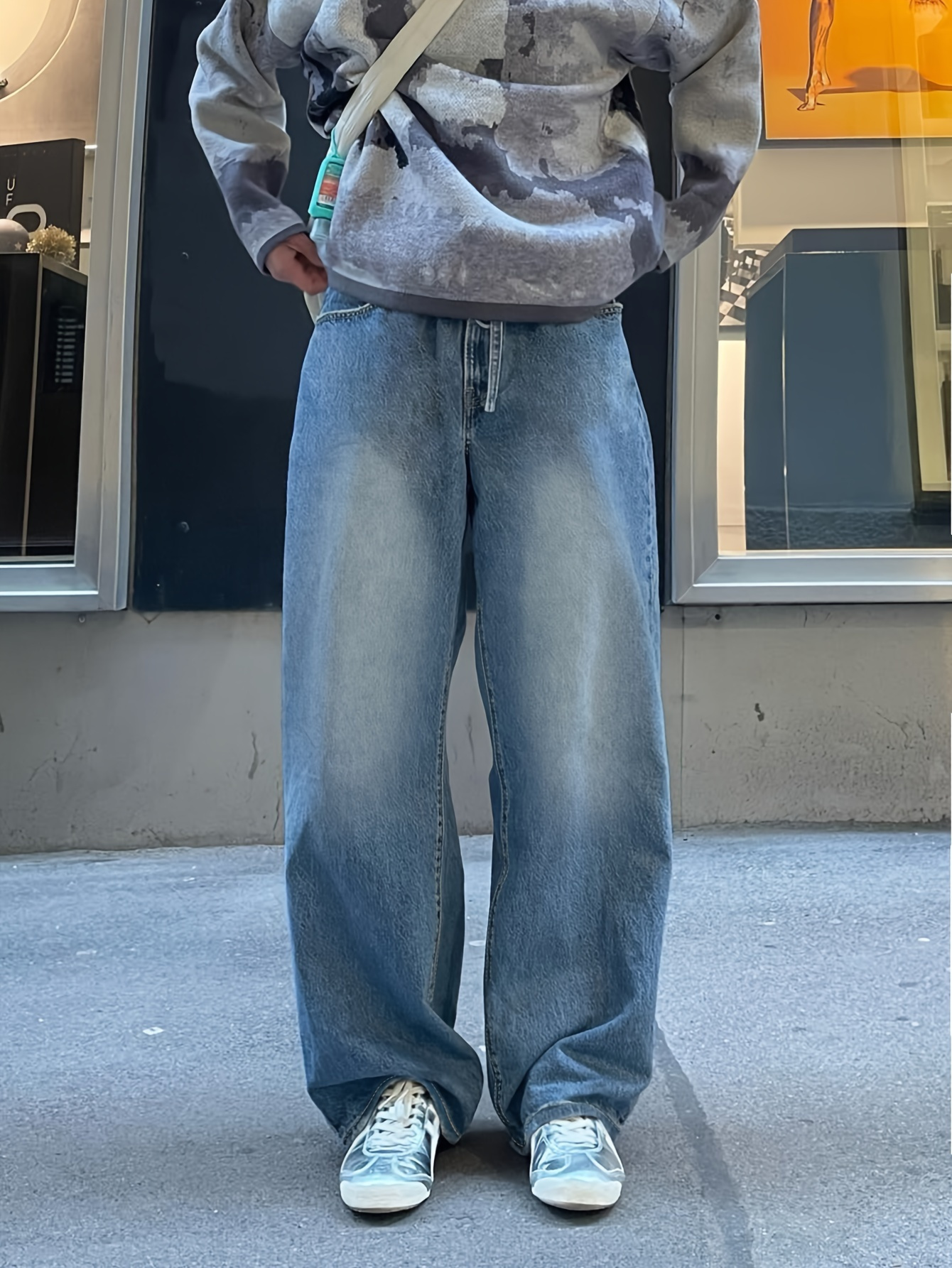 Jeans Coupe Droite Garçon Denim Extensible - Pantalon Décontracté Confortable