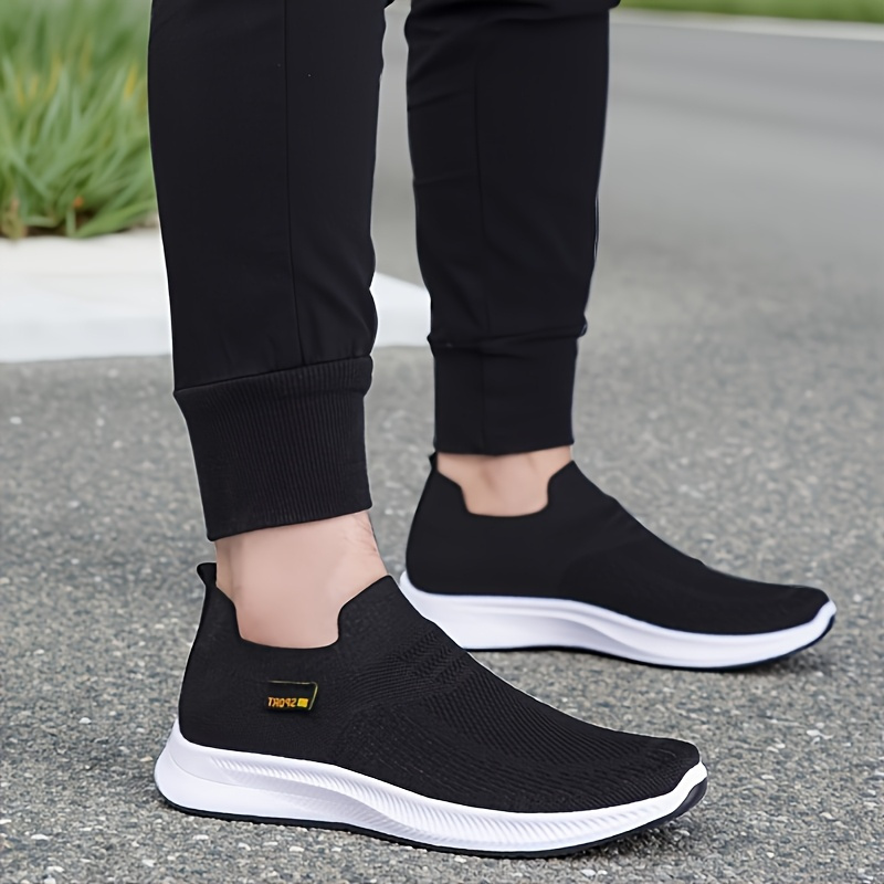 1 pair mens breathable slip sneakers lightweight - Temu display picture 2