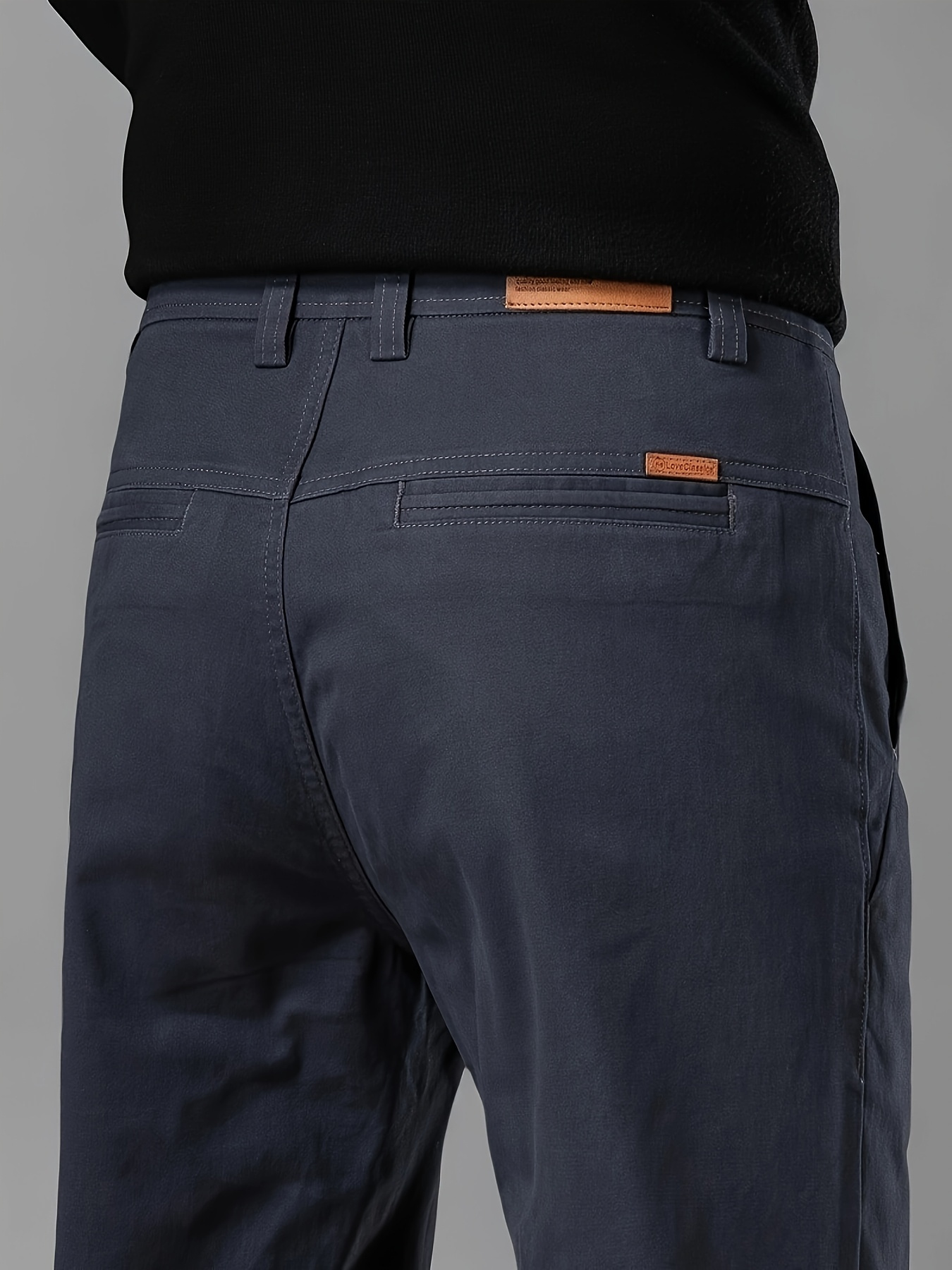 High-quality *'s Four-season Dress Pants, 98% Cotton 2% Spandex * Solid  Color * Fit, Suitable for Business and Casual Occasions