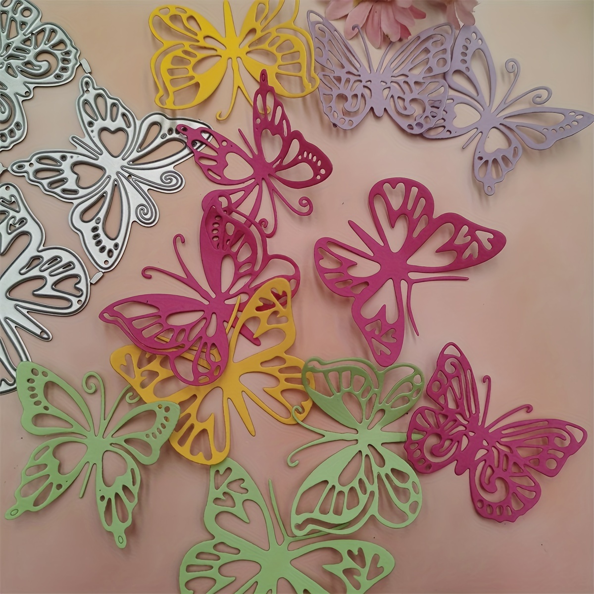 Die Cuts for Card Making, Ouginx Animal Butterfly Flower Metal