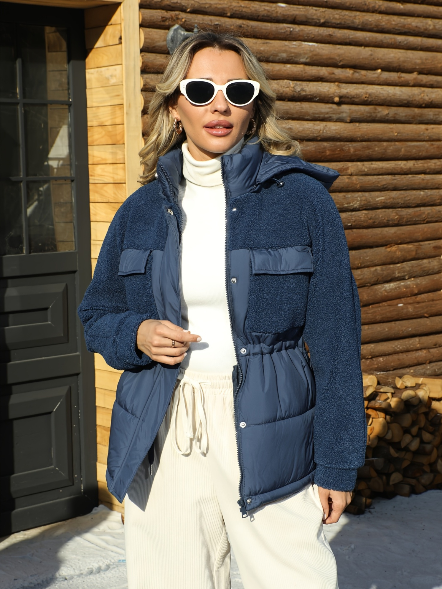 chaqueta acolchada forro polar mujer estilo casual Temu Ecuador