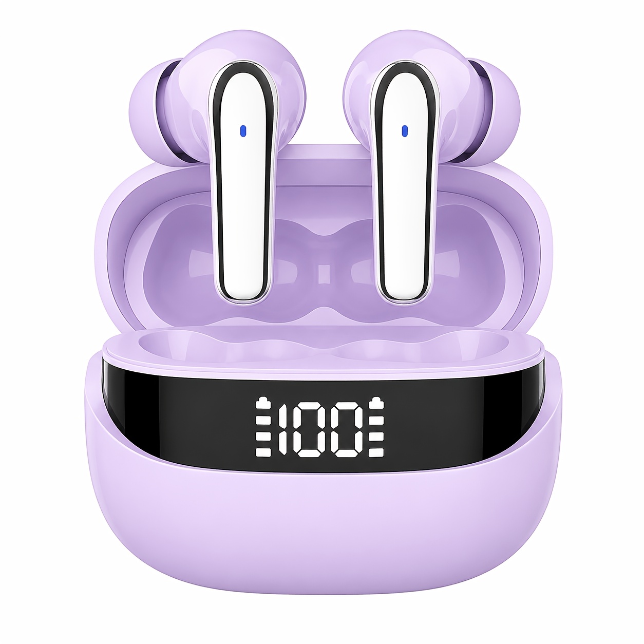 Image of Wireless Wireless Earbuds With Wireless 5.4 Chip, 13mm Dynamic Driver Stereo , Enc Noise Cancelling Clear Calls, 42h Ultra-long Playtime Led Display, Type-c Fast Touch Control For Sports Work Gaming