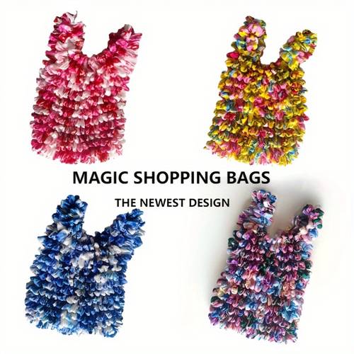 latest bag retractable pleated handbag large capacity shopping bag machine washable quick dry suitable for and daily reusable grocery bag