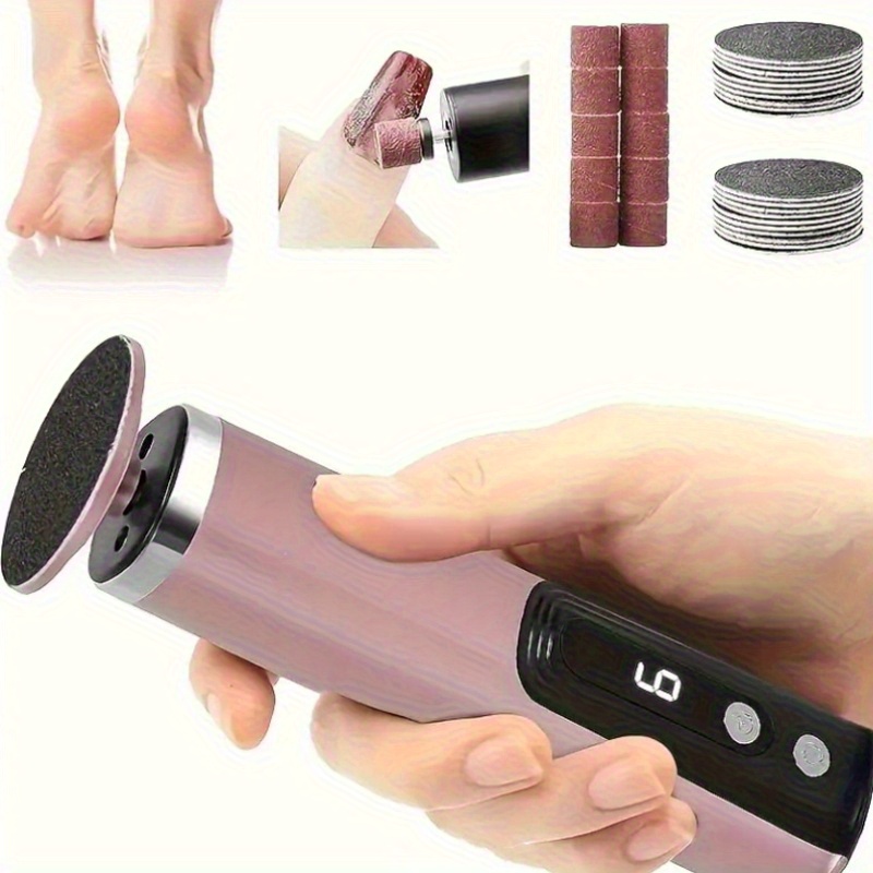 2-in-1 Electric Foot Trimmer & Callus Remover – USB Rechargeable Foot File with Adjustable Speed, 2 Sanding Heads & 10 Replacement Pads — Zaynora Luxury Marketplace