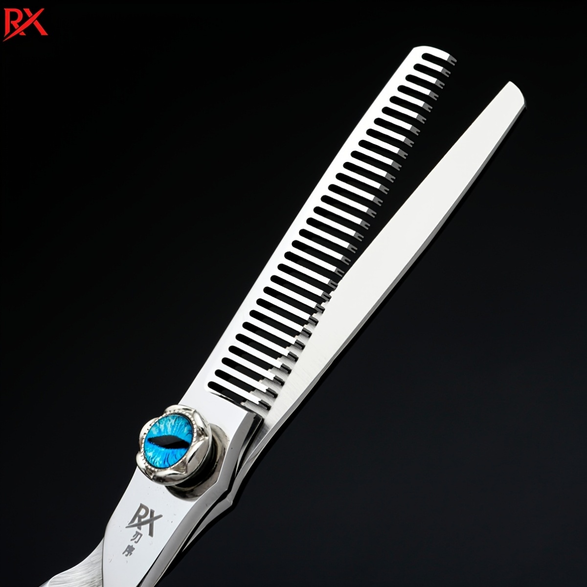 Devil's Eye VG10 Steel Flat Mouth Thinning Shears, Japanese Design