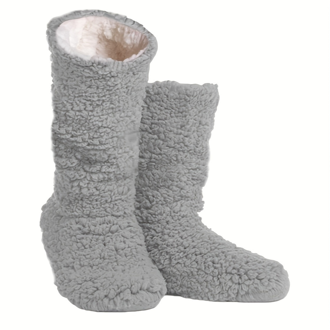 Chaussons D'hiver Femme - Doublure Sherpa épaisse - Semelle Antidérapante - Confort Moelleux - Pour La Maison Et Le Sommeil