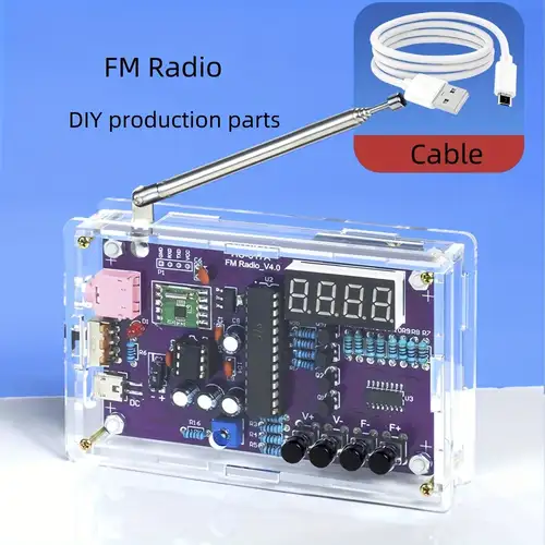 Mystery Box Electronics DIY Kit FM Radio Module 76-108MHz Wireless ...