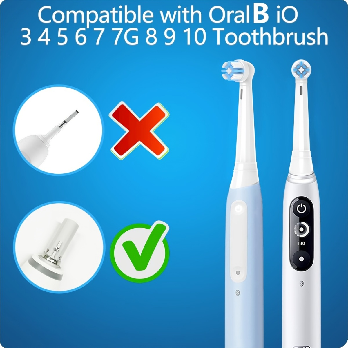 7pcs Toothbrush Replacement Heads for Oral B Electric Toothbrush Series