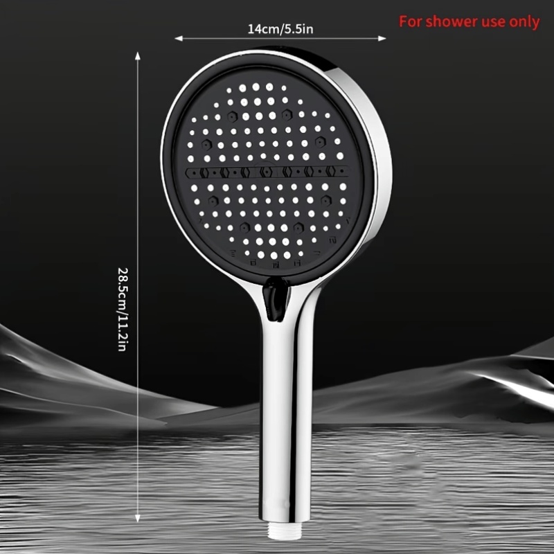 8-Speed Adjustable Water Flow Handheld Showerhead