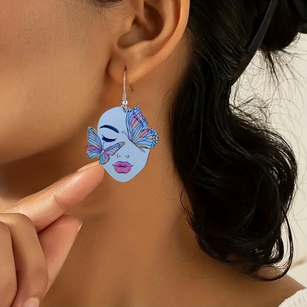 Women's Dreamy Butterfly Inspired Hoop Earrings