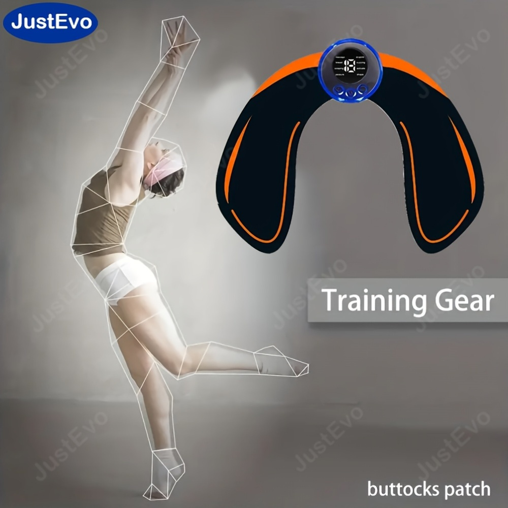 JustEvo EMS Hip Trainer - Portable, Rechargeable Lithium Battery, 36V or Below, USB Charging, 150mAh, Ideal for Strengthening and Sculpting Glutes, Glute Workout Equipment|Ergonomic Design|Rechargeable Battery