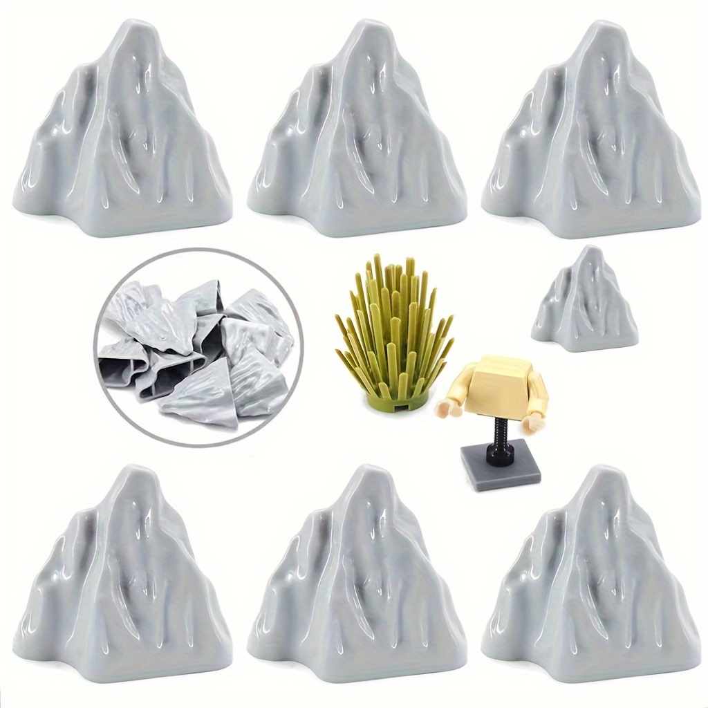 3pcs/6pcs Building Block Forest Landscape Additions