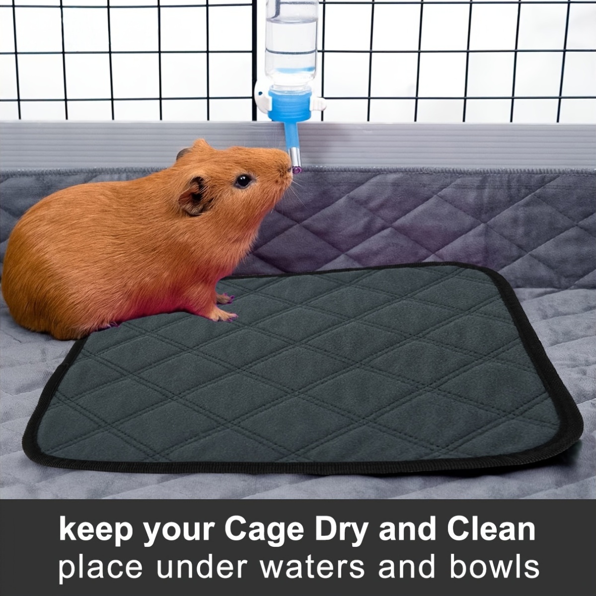 4-Pack Washable Hamster Cage Pads