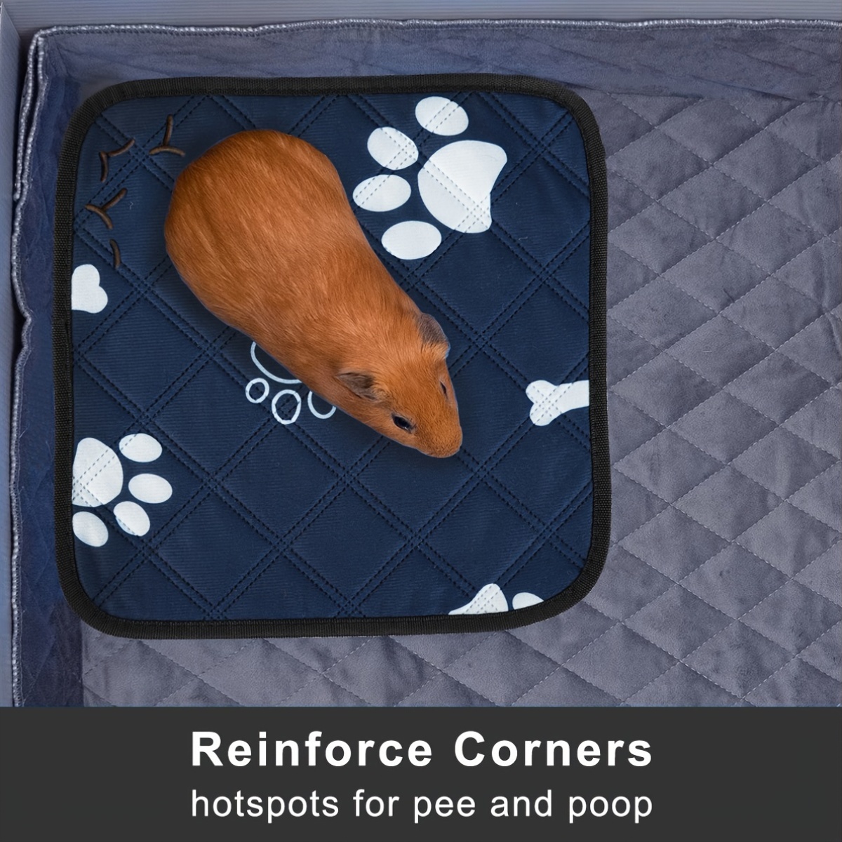 4-Pack Washable Hamster Cage Pads