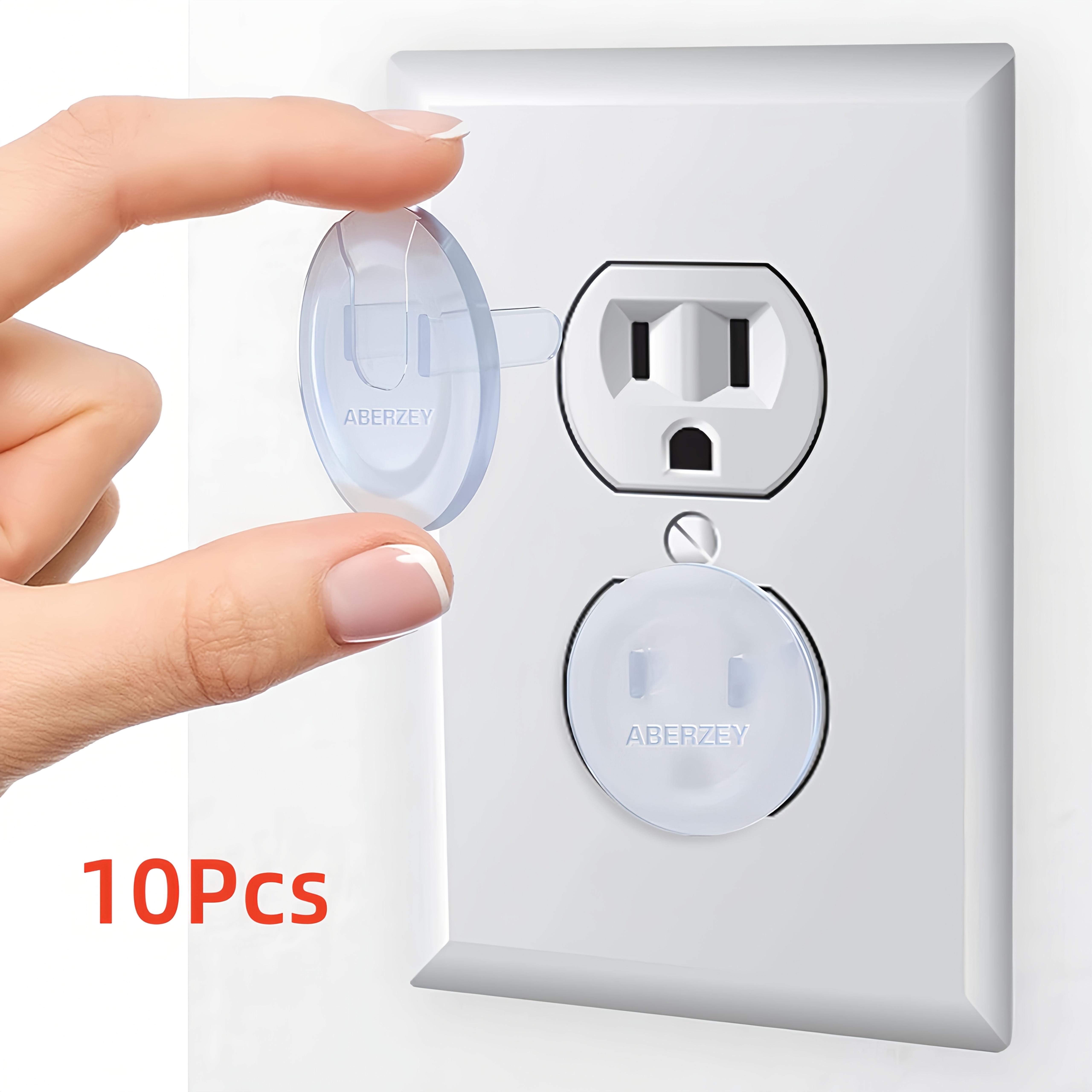   30 40 50pcs outlet covers baby proofing safety child secure electric plug protectors with   square socket covers for electrical outlets baby safety plug covers for kids toddler protection